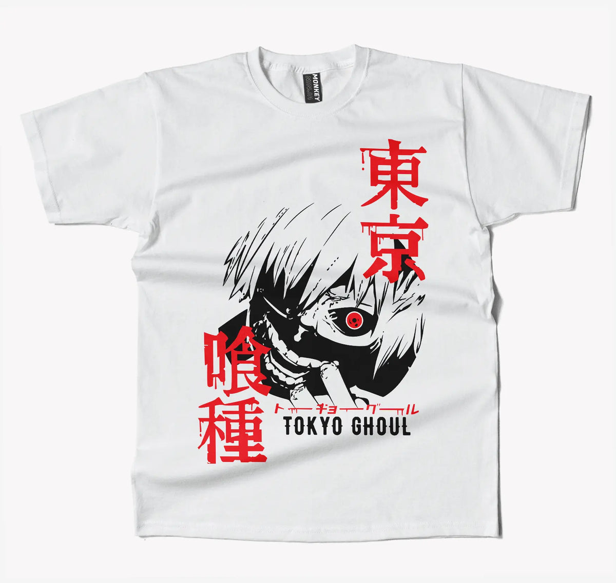 Tokyo Ghoul White Anime T Shirt-T-Shirt-Monkeyninja-S-White-Monkey Ninja