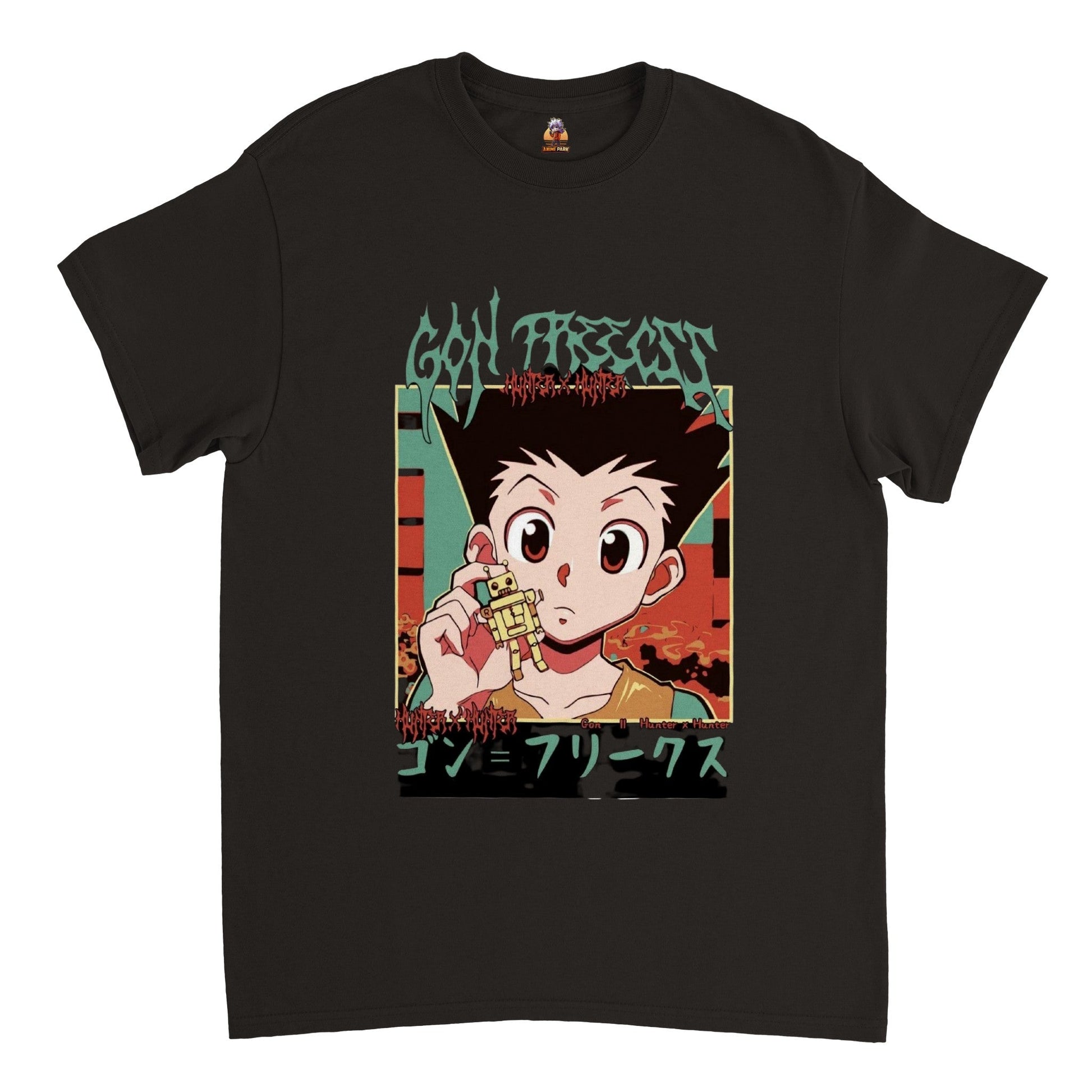 Hunter x Hunter | Gon Freecs graphic | Anime T-Shirt (Unisex)-T-Shirt-Monkeyninja-Black-S-Monkey Ninja