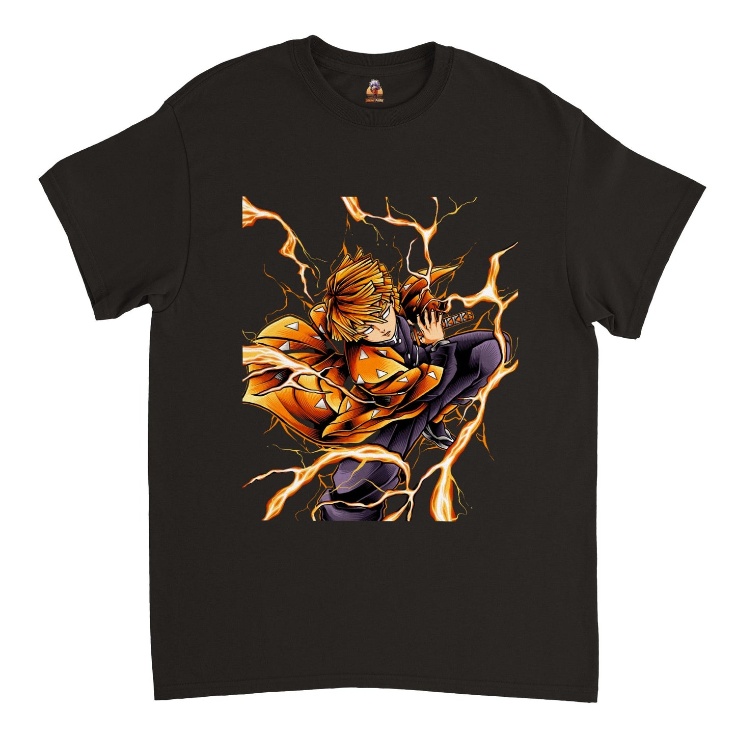 Demon Slayer | Zenitsu | Anime T-Shirt (Unisex)-T-Shirt-Monkeyninja-Black-S-Monkey Ninja