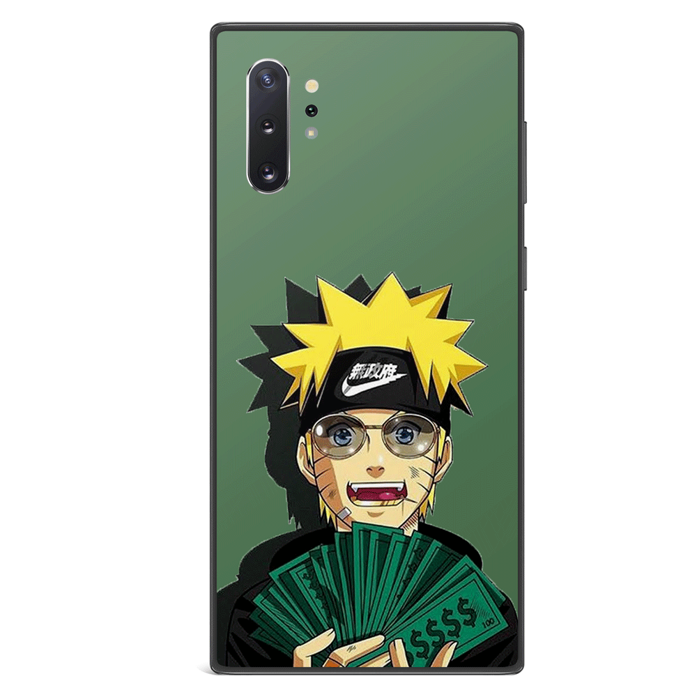 Naruto I am Rich Tempered Glass Samsung Case