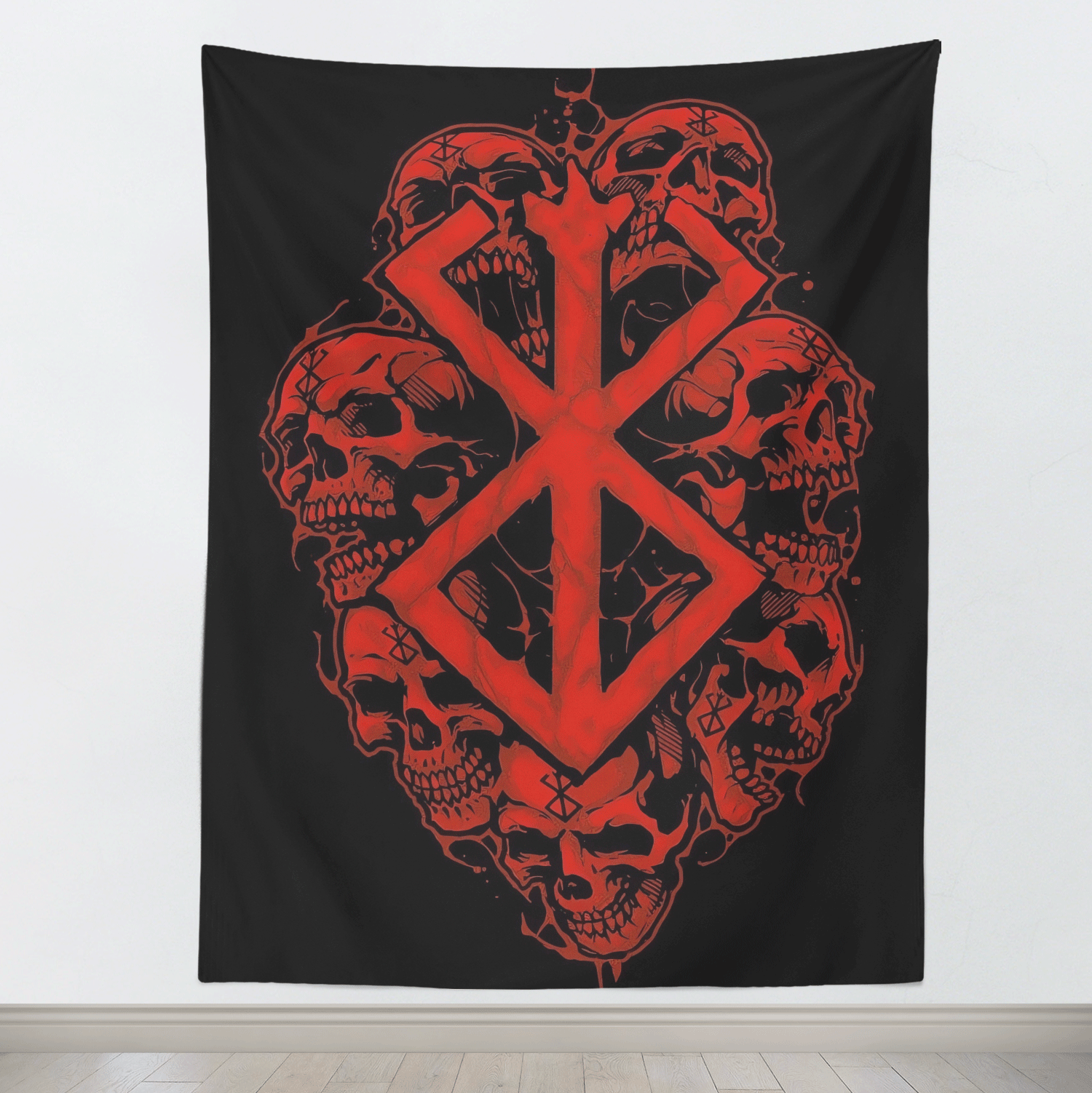 Berserk Brand of Sacrifice Skull Tapestry-Taspetry-Monkey Ninja-100cm * 150cm-Monkey Ninja