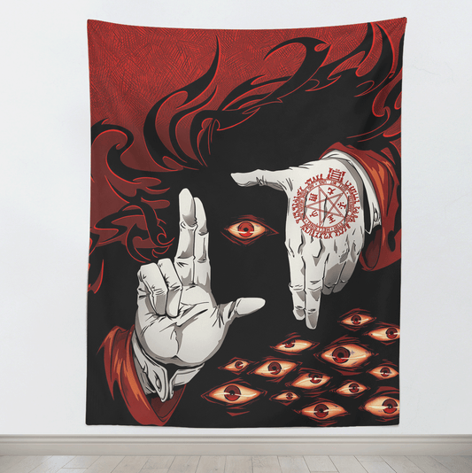 Hellsing Alucard Gesture Colorful Tapestry