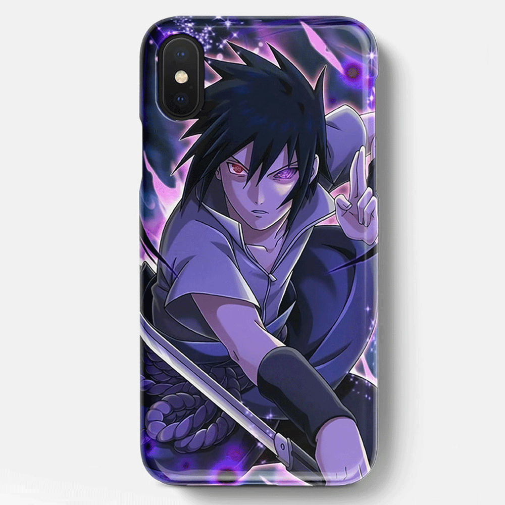 Naruto Anime Character Sasuke Soft Silicone Phone Case