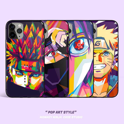 Pop Art Style Pain Kakashi Naruto Sasuke iPhone Case - 4 Styles