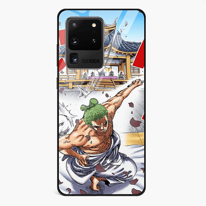 One Piece Roronoa Zoro Swordsman Tempered Glass Samsung Case