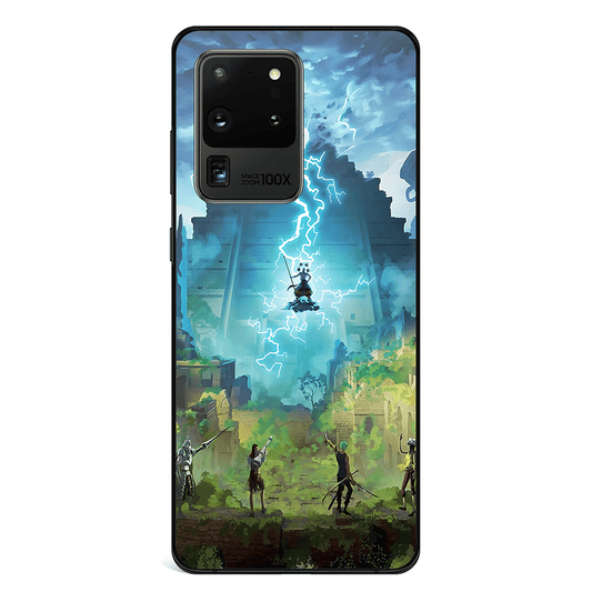One Piece Anime Tempered Glass Samsung Phone Case