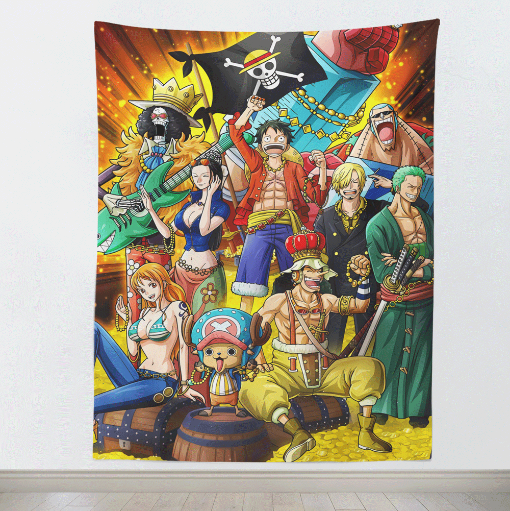 One Piece Mugiwara Great Route Tapestry