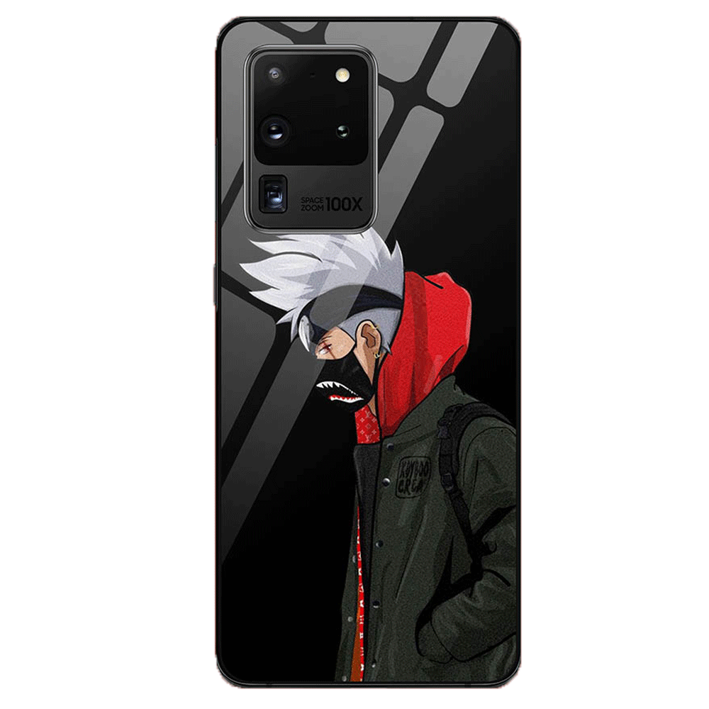 Kakashi Naruto Anime Tempered Glass Samsung Phone Case for Samsung