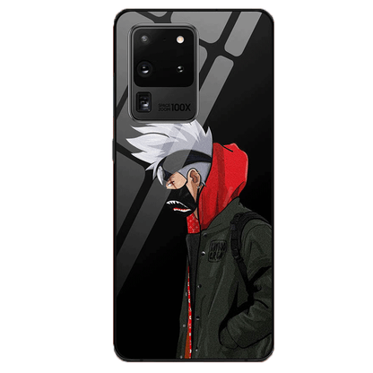 Kakashi Naruto Anime Tempered Glass Samsung Phone Case for Samsung