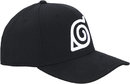 Naruto Hidden Leaf Village Clan Embroidered Adjustable Symbol Structured Twill Cap