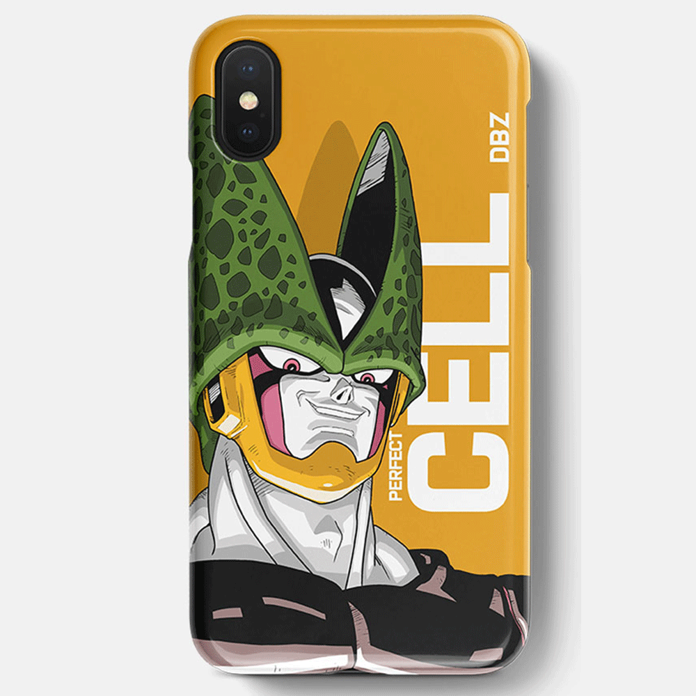 Dragon Ball Anime Character Cell Soft Silicone Phone Case-Phone Case-Monkey Ninja-iPhone XR-Tempered Glass-Monkey Ninja