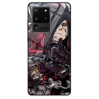 Madara Anime Tempered Glass Phone Case for Samsung