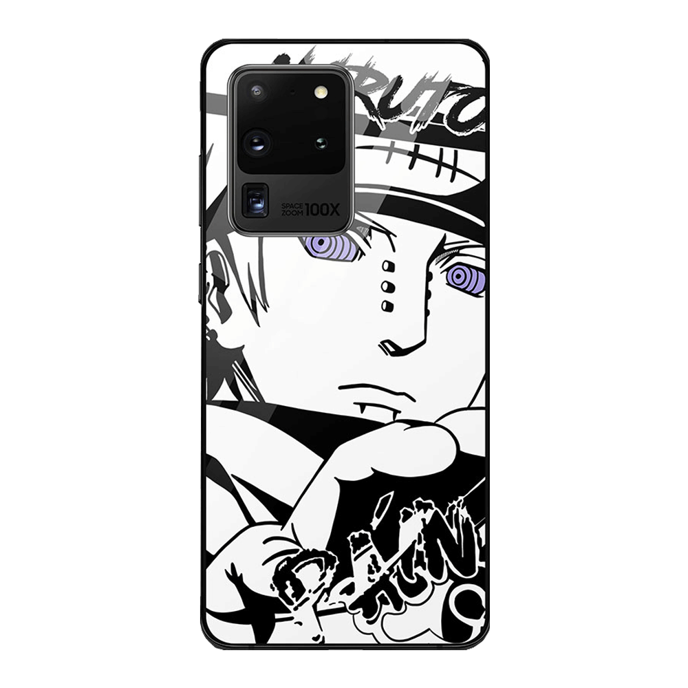 Naruto Anime Pain Itachi Gaara Madara Tempered Glass Samsung Phone Case - 4 styles