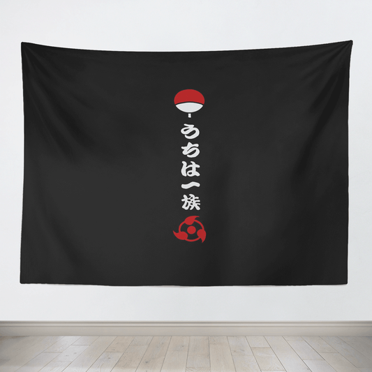 Naruto Uchiha Clans Crest Black Tapestry-Taspetry-Monkey Ninja-150cm * 200cm-Monkey Ninja