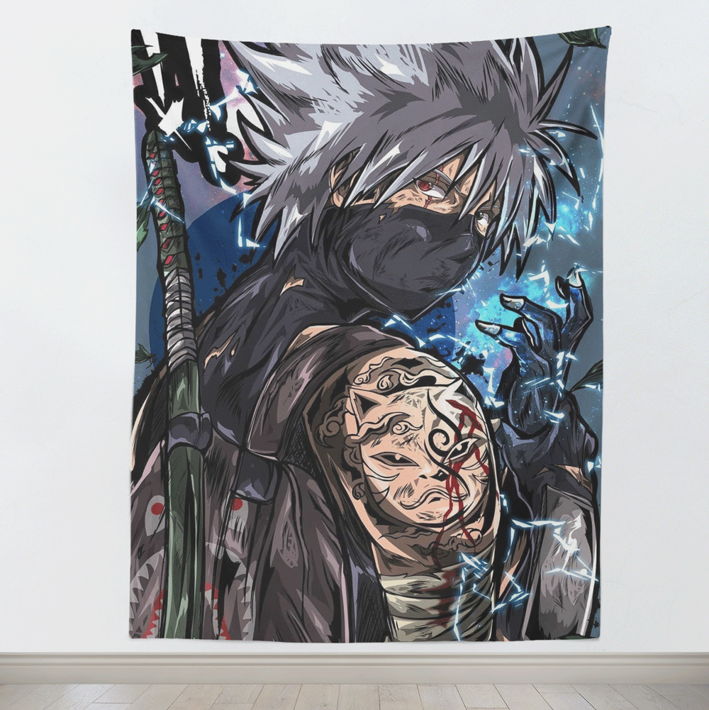 Naruto Kakashi Street Style Tapestry