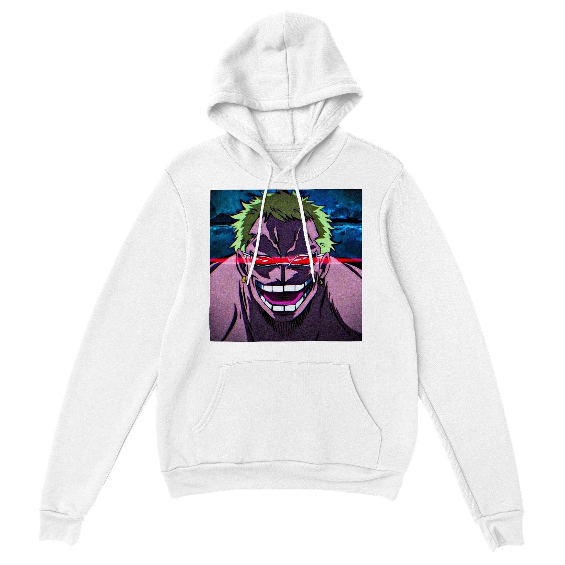 One Piece | Doflamingo | Anime Hoodie (Unisex)-Hoodie-Monkey Ninja-White-S-Monkey Ninja