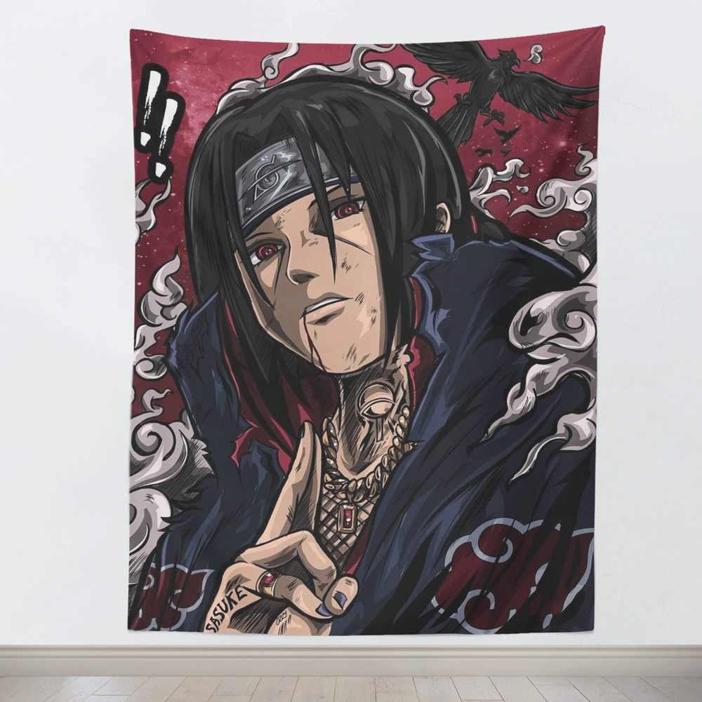 Naruto Itachi Street Style Tapestry