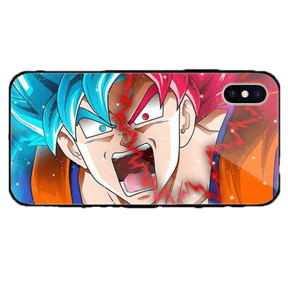 Fury Goku Tempered Glass Soft Silicone Phone Case