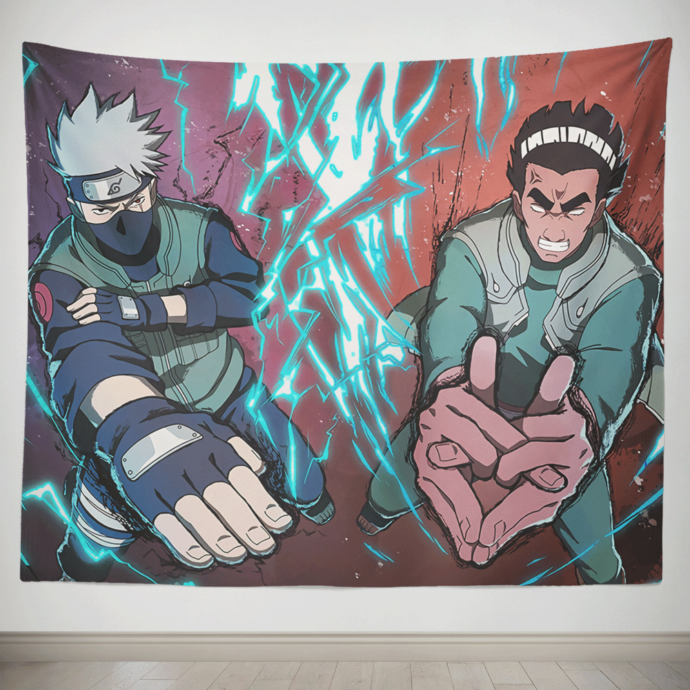 Naruto Might Guy and Kakashi Tapestry