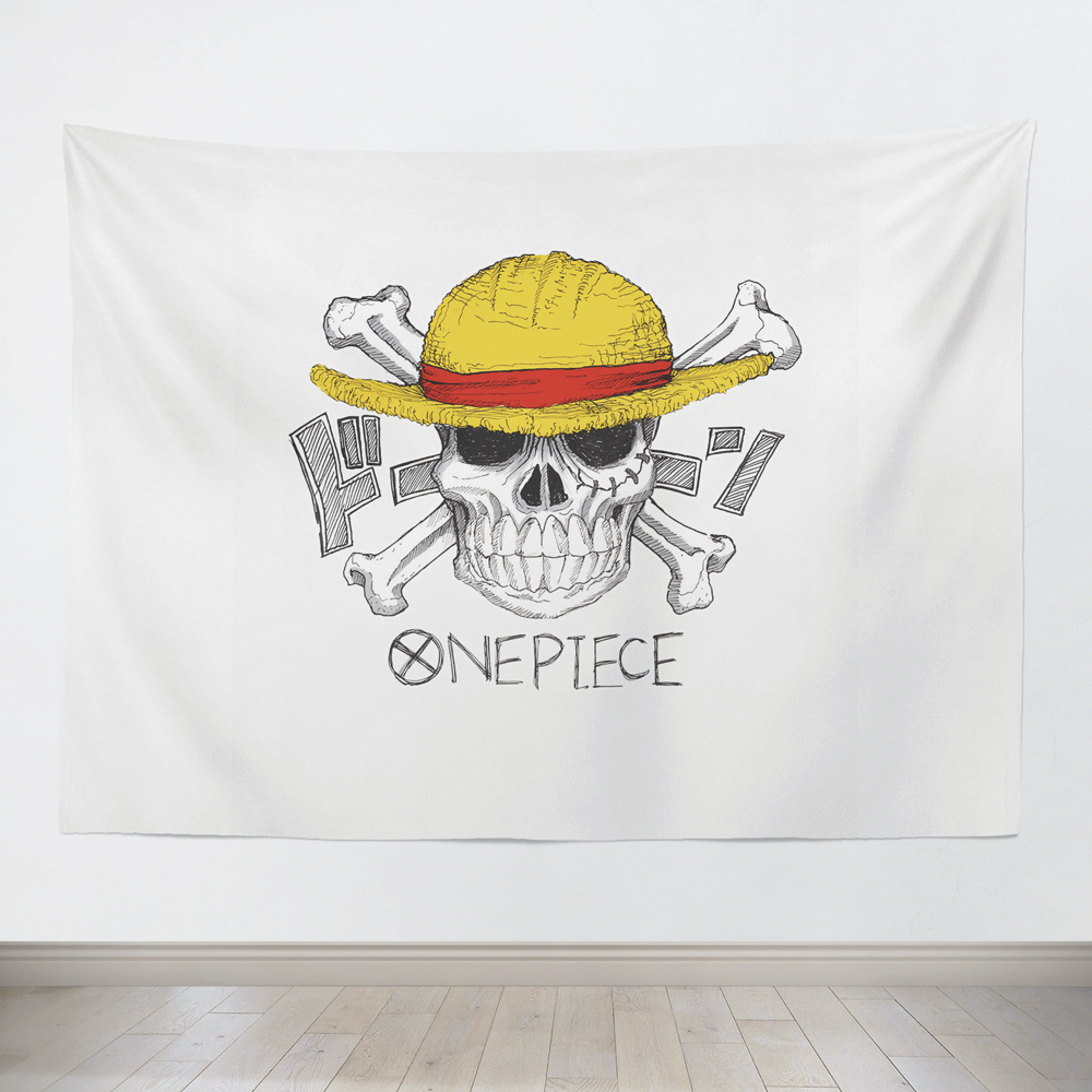 One Piece Straw Hat Pirates Icon Tapestry