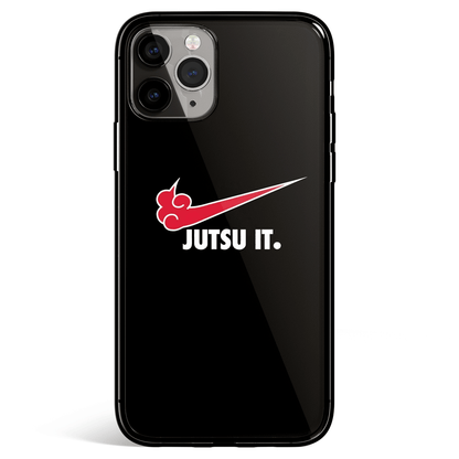 Naruto Jutsu it iPhone Tempered Glass Phone Case