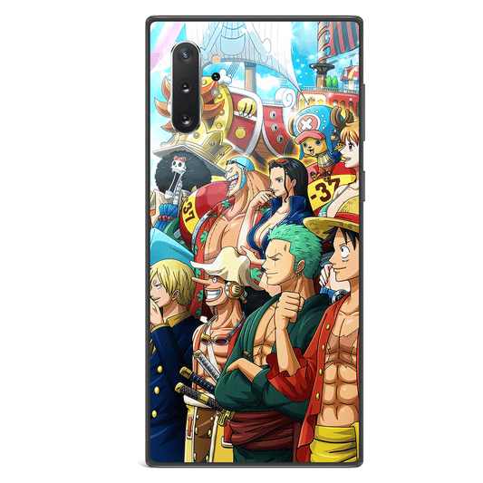 One Piece Mugiwara Samsung Tempered Glass Phone Case-Phone Case-Monkey Ninja-Galaxy S9-Monkey Ninja