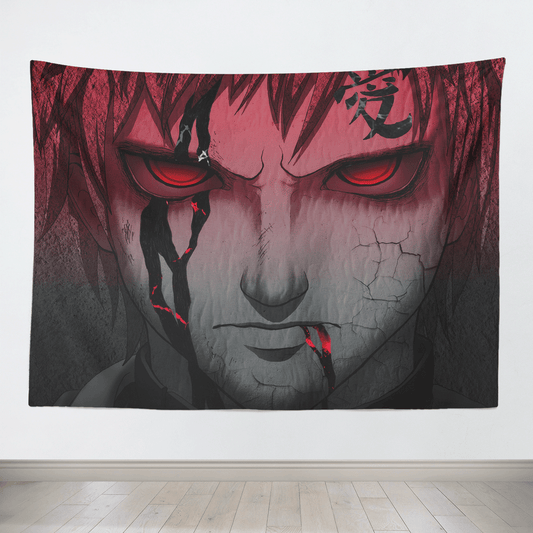 Naruto Anime Character Gaara Tapestry-Taspetry-Monkey Ninja-150cm * 200cm-Monkey Ninja