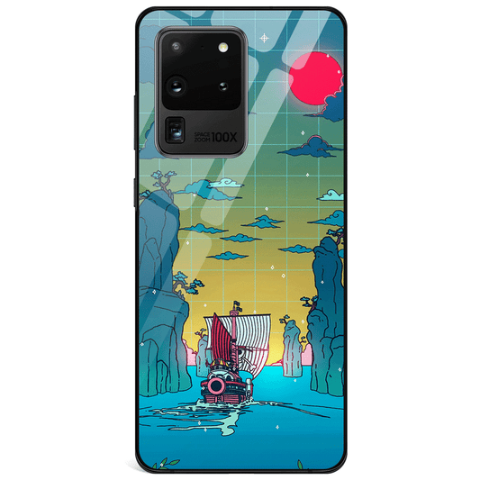 One Piece To the New World Tempered Glass Samsung Phone Case-Phone Case-Monkey Ninja-Galaxy S9-Monkey Ninja