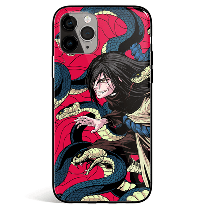 Naruto Orochimaru iPhone Tempered Glass Phone Case