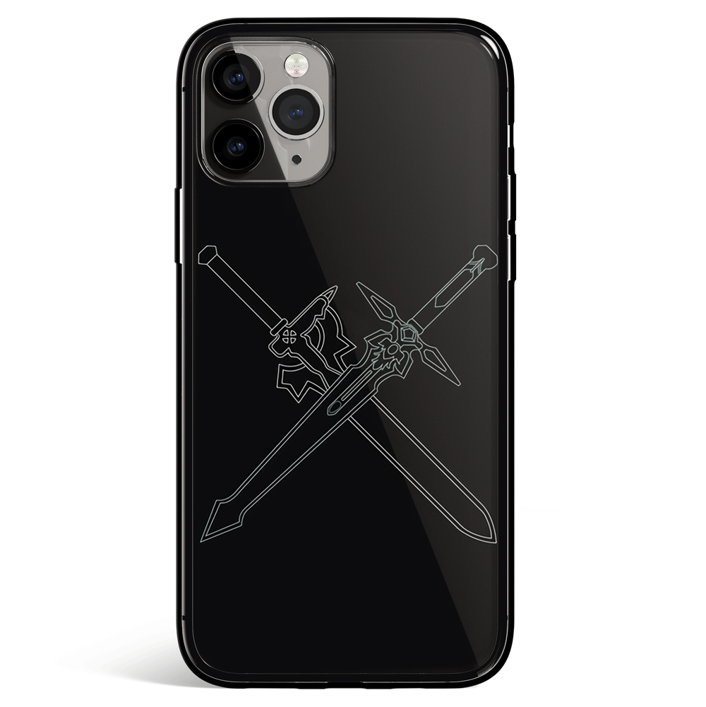 Sword Art Online Tempered Glass Soft Silicone iPhone Case
