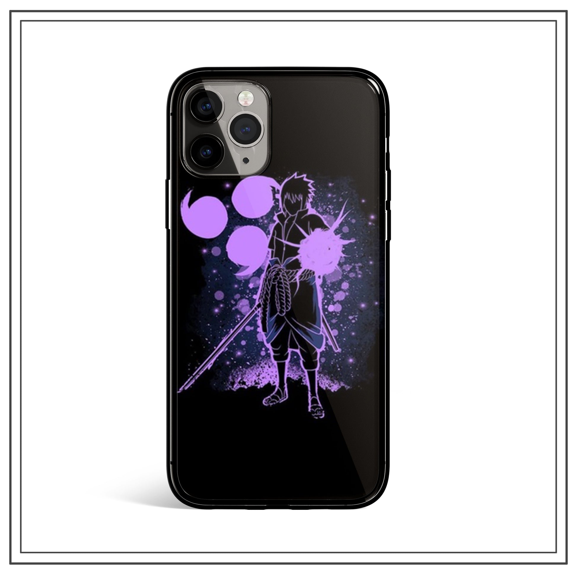 Naruto Sasuke Kakakshi Itachi Color Painted Tempered Phone Case - Monkey Ninja