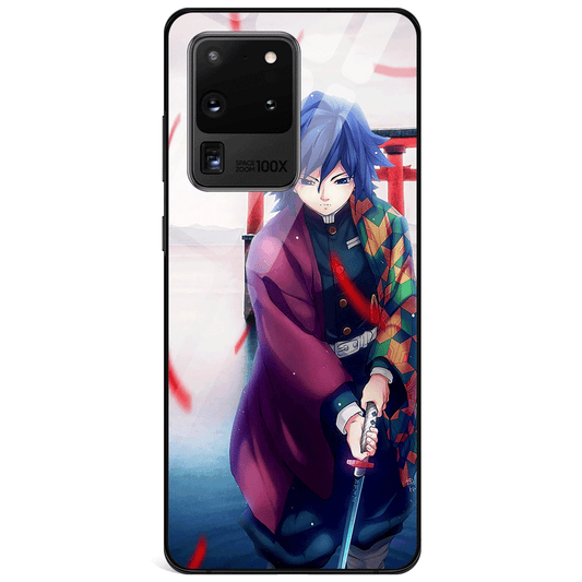 Demon Slayer Giyu Tomioka Master Swordsman Tempered Glass Samsung Case-Phone Case-Monkey Ninja-Galaxy S9-Monkey Ninja