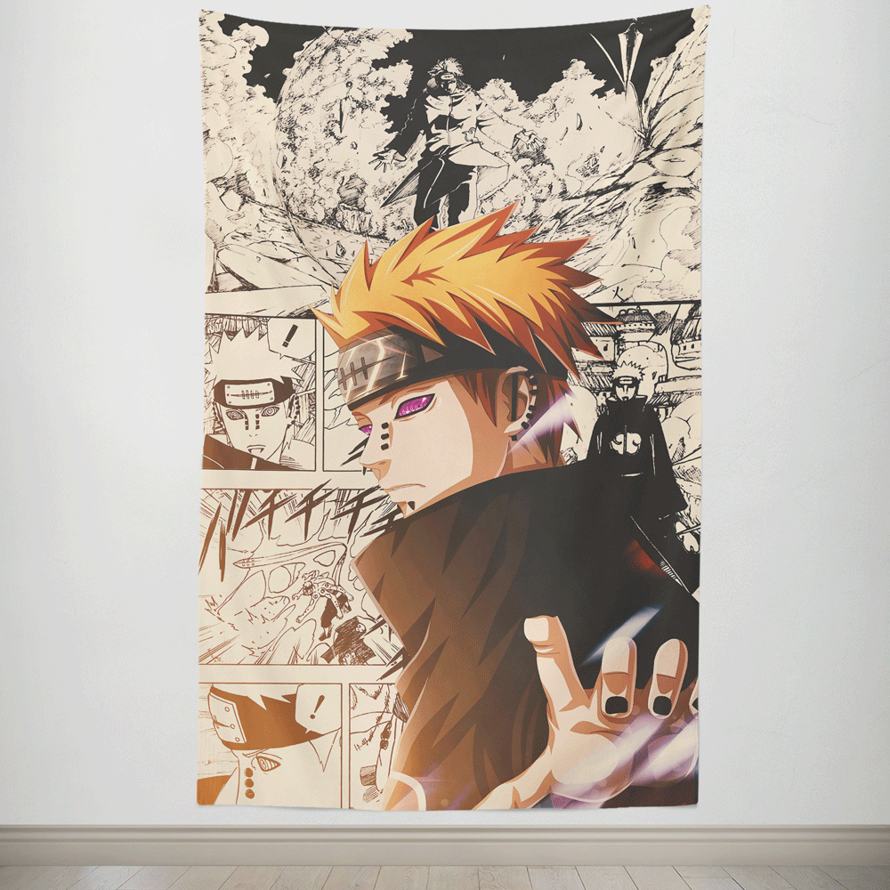 Naruto Pain Akatsuki Hand Tapestry