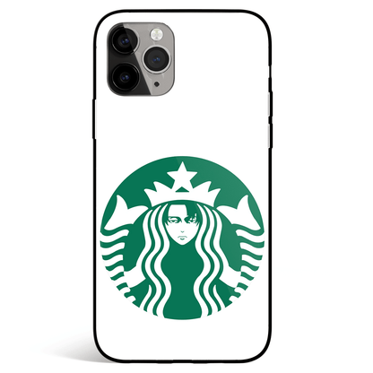 Attack on Titan Levibucks Tempered Glass Soft Silicone iPhone Case