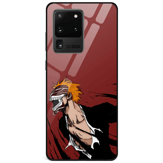 Bleach Hollowified Ichigo Tempered Glass Samsung Phone Case-Phone Case-Monkey Ninja-Galaxy S9-Monkey Ninja