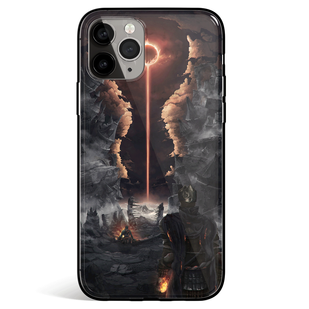 Dark Souls Tempered Glass Soft Silicone iPhone Case