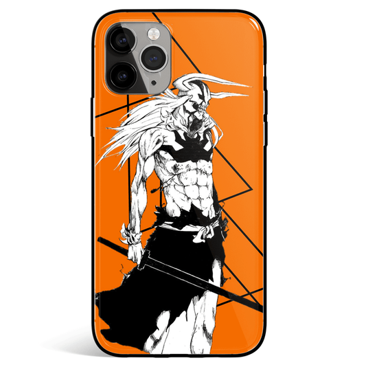 Bleach Vasto Lorde Ichigo Orange Tempered Glass Soft Silicone iPhone Case-Phone Case-Monkey Ninja-iPhone X/XS-Tempered Glass-Monkey Ninja