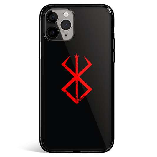 Berserk Brand of Sacrifice Tempered Glass Soft Silicone iPhone Case-Phone Case-Monkey Ninja-iPhone X/XS-Tempered Glass-Monkey Ninja
