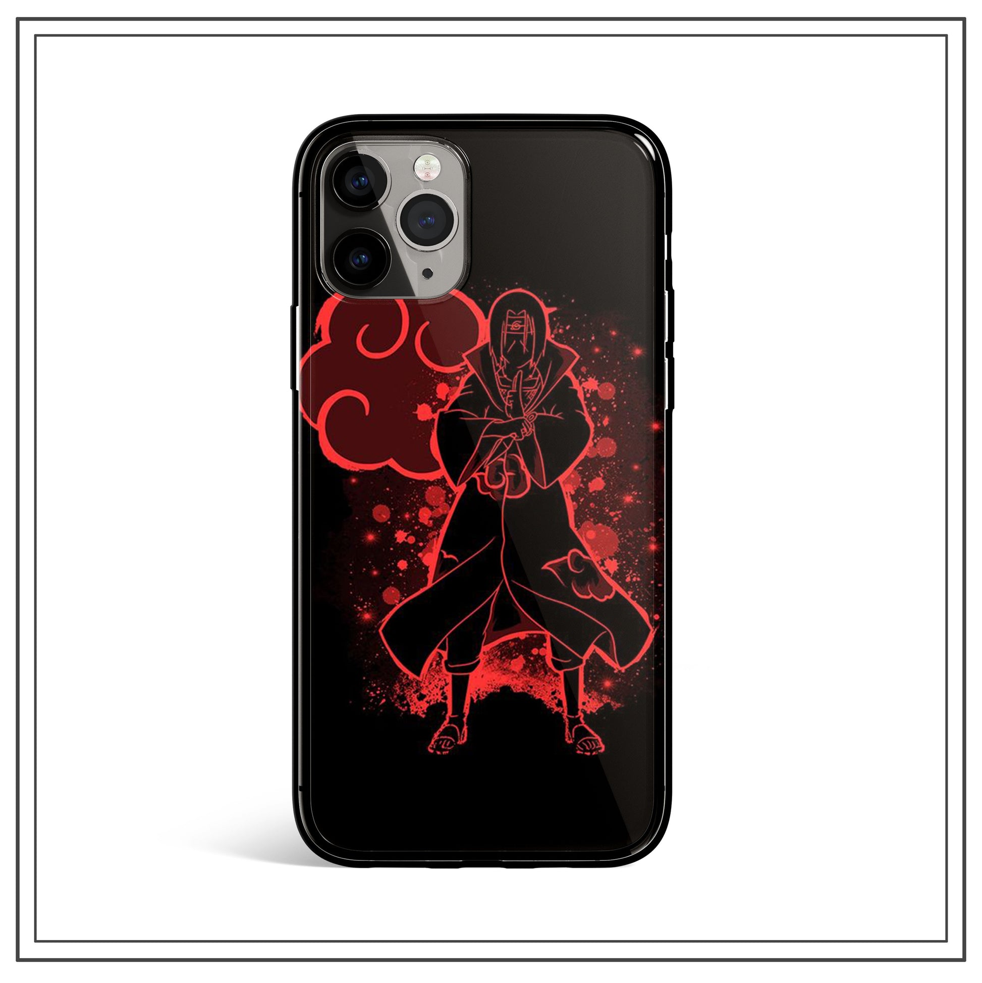 Naruto Sasuke Kakakshi Itachi Color Painted Tempered Phone Case - Monkey Ninja