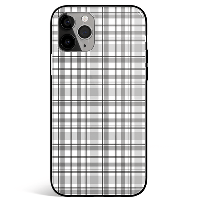 Seamless Black iPhone Tempered Glass Phone Case