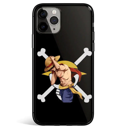 One Piece Luffy Clan Tempered Glass Soft Silicone iPhone Case-Phone Case-Monkey Ninja-iPhone X/XS-Tempered Glass-Monkey Ninja