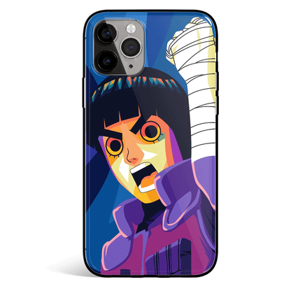 Naruto Colorful Rock Lee Come On Tempered Glass Soft Silicone iPhone Case
