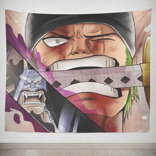 One Piece Zoro Swordsmanship Tapestry-Taspetry-Monkey Ninja-100cm * 150cm-Monkey Ninja