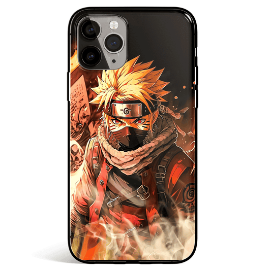 Naruto Hiking Suit Tempered Glass Soft Silicone iPhone Case