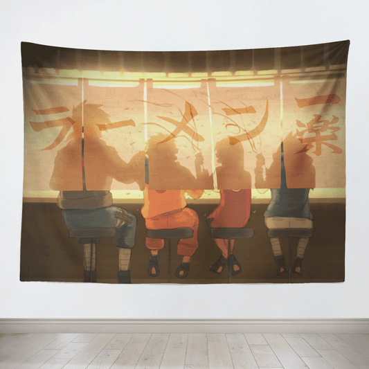 Naruto Team 7 in Ramen Restaurant Tapestry