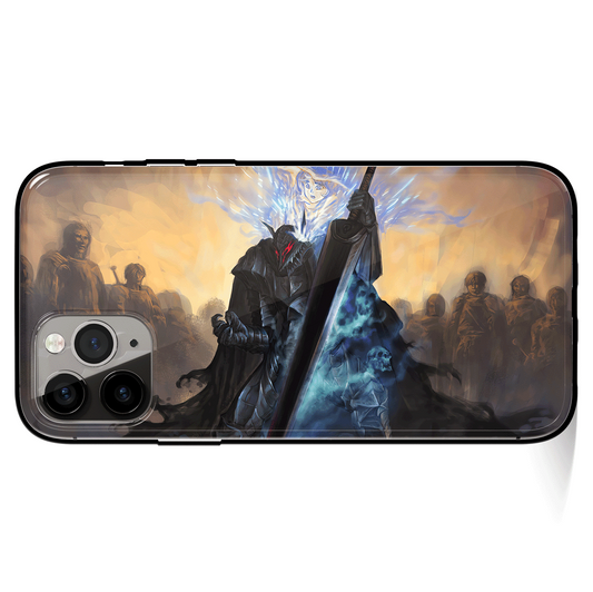 Berserk Shierke Tempered Glass Soft Silicone iPhone Case
