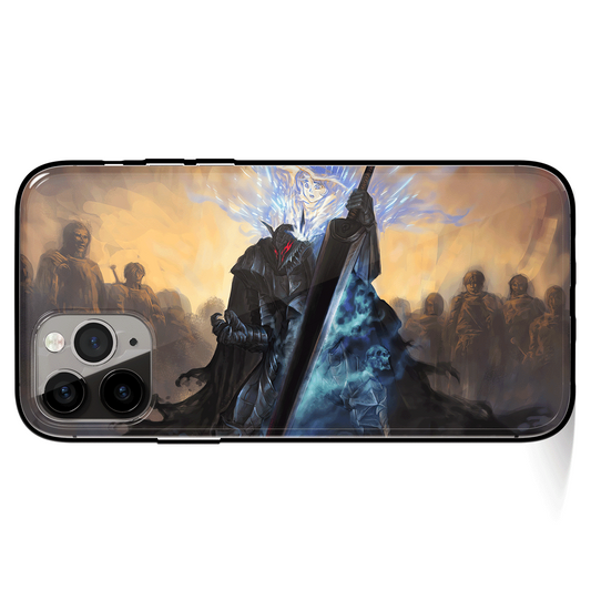 Berserk Shierke Tempered Glass Soft Silicone iPhone Case-Phone Case-Monkey Ninja-iPhone X/XS-Tempered Glass-Monkey Ninja