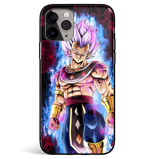 Dragon Ball Vegeta God Form Tempered Glass Soft Silicone iPhone Case-Phone Case-Monkey Ninja-iPhone X/XS-Tempered Glass-Monkey Ninja