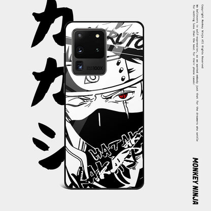 Naruto Anime Kakashi Sasuke Shikamaru Hinata Tempered Glass Samsung Phone Case - 4 styles