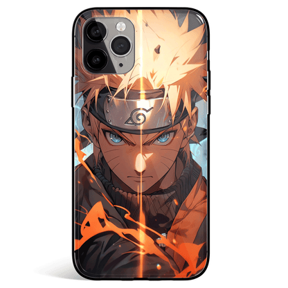 Naruto Leaf Badge Tempered Glass Soft Silicone iPhone Case